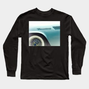 Powder Blue Thunderbird Classic Car Long Sleeve T-Shirt